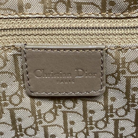 Auth DIOR/ChristianDior Rasta/Canaje Stitching Brown Leather Tote Bag - Picture 7 of 16